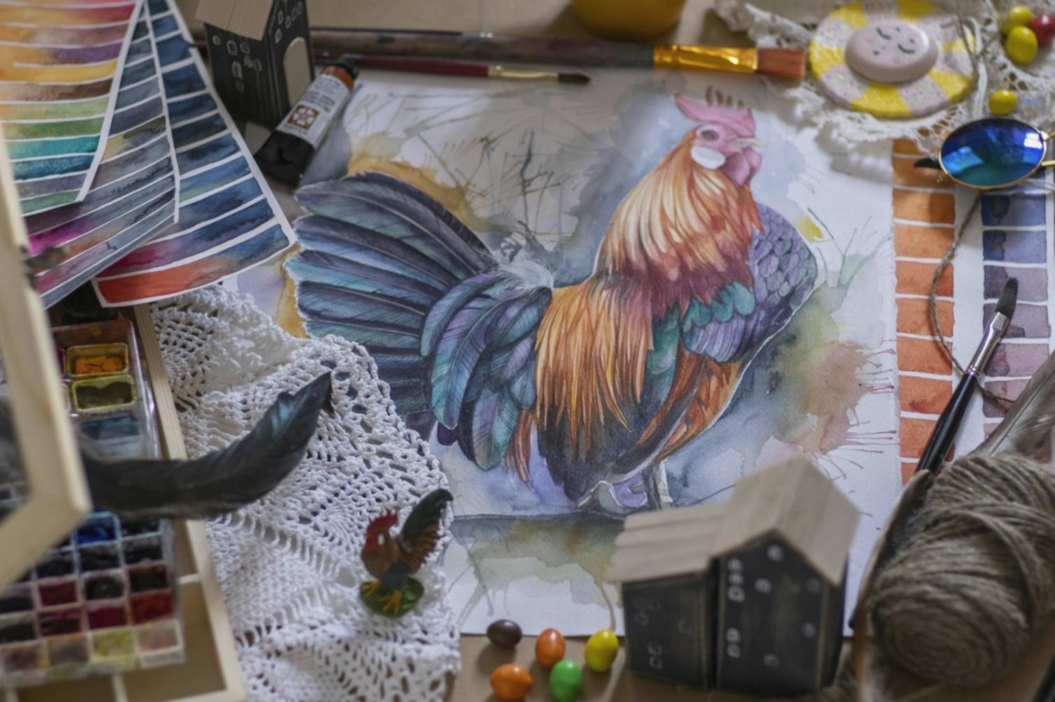 Atelier de dessin d'après nature avec étudiants concentrés